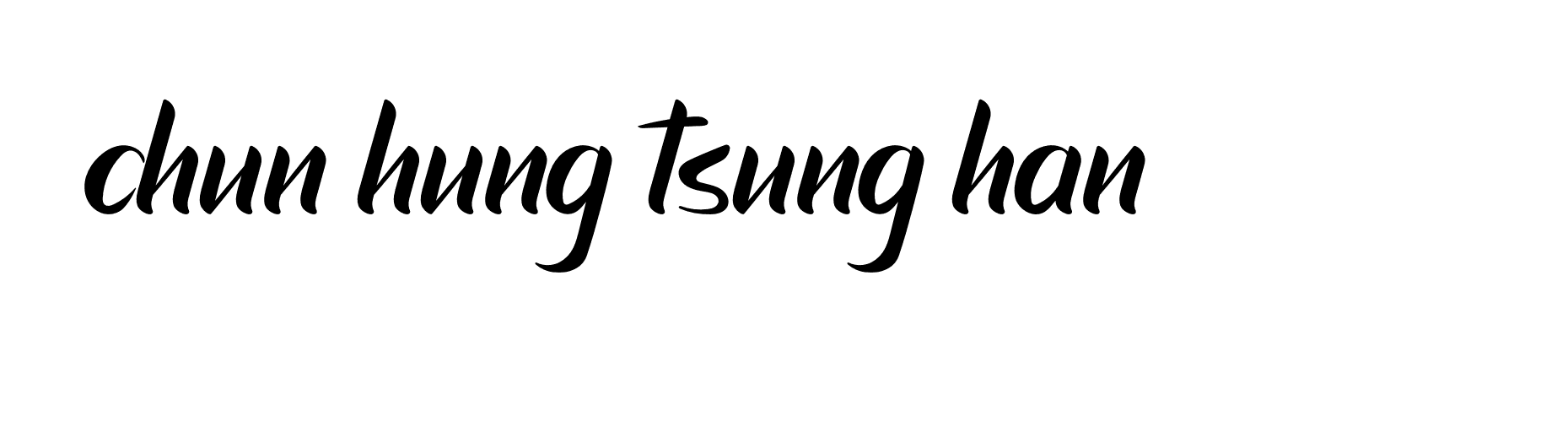 Signature of chun-hung-tsung-han