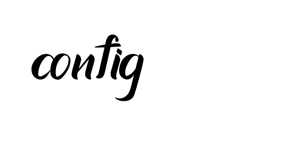 Signature of config