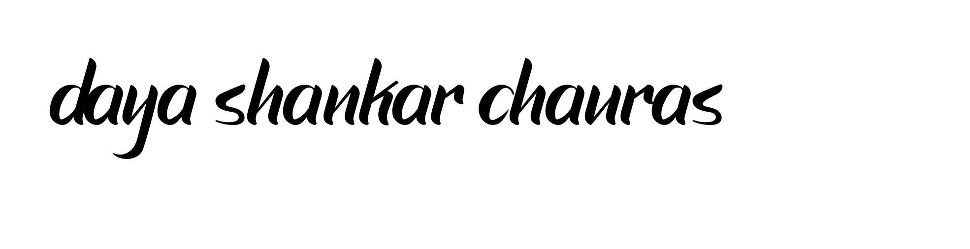 Signature of daya-shankar-chauras