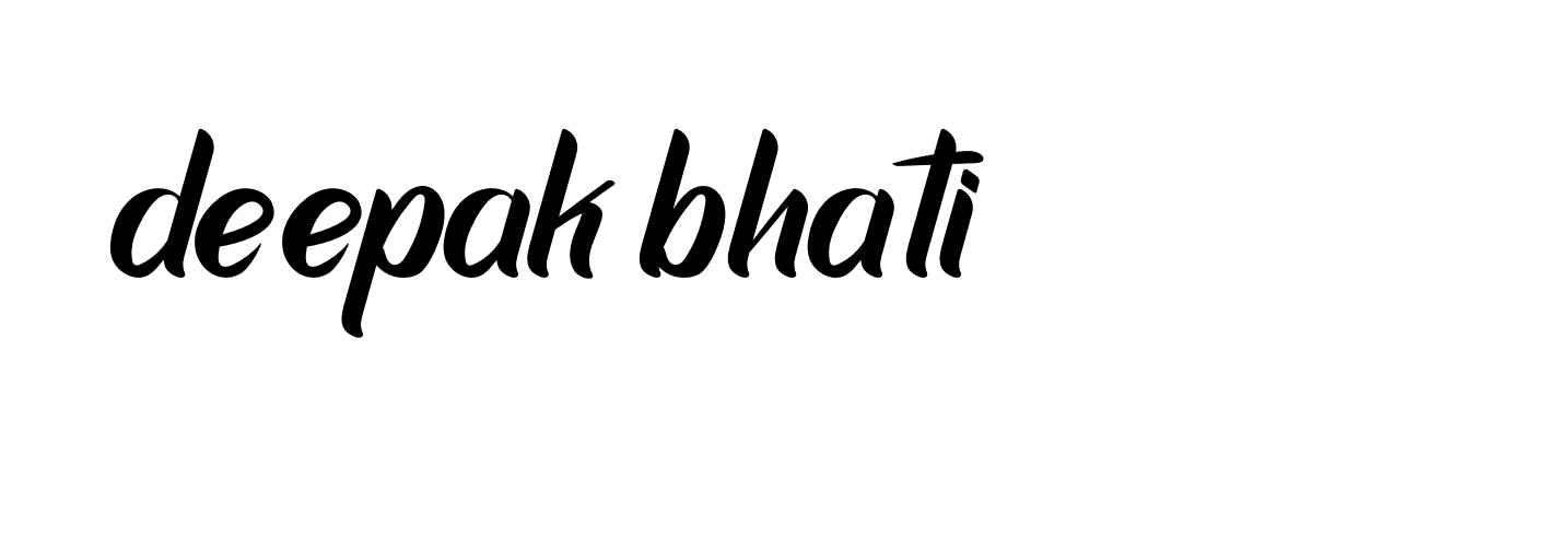 Signature of deepak-bhati-