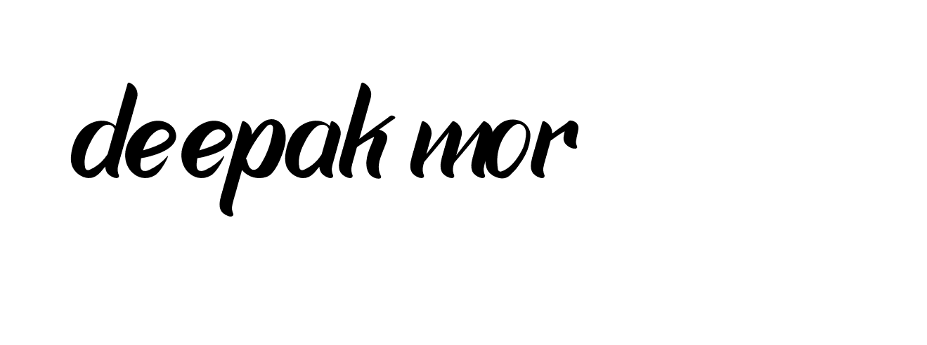 Signature of deepak-mor