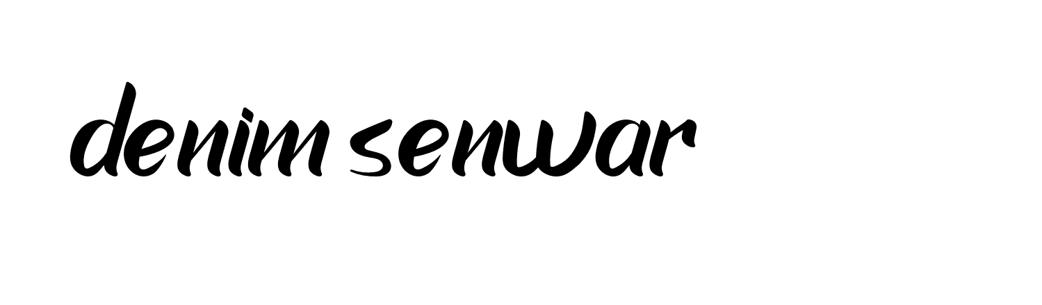 Signature of denim-senwar