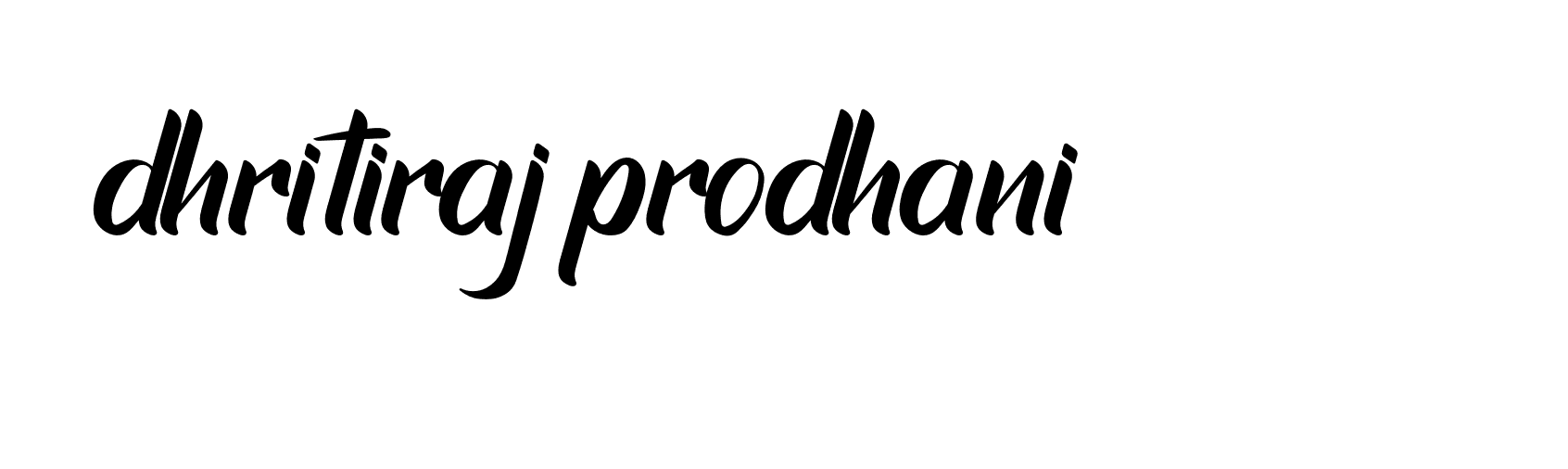 Signature of dhritiraj-prodhani-