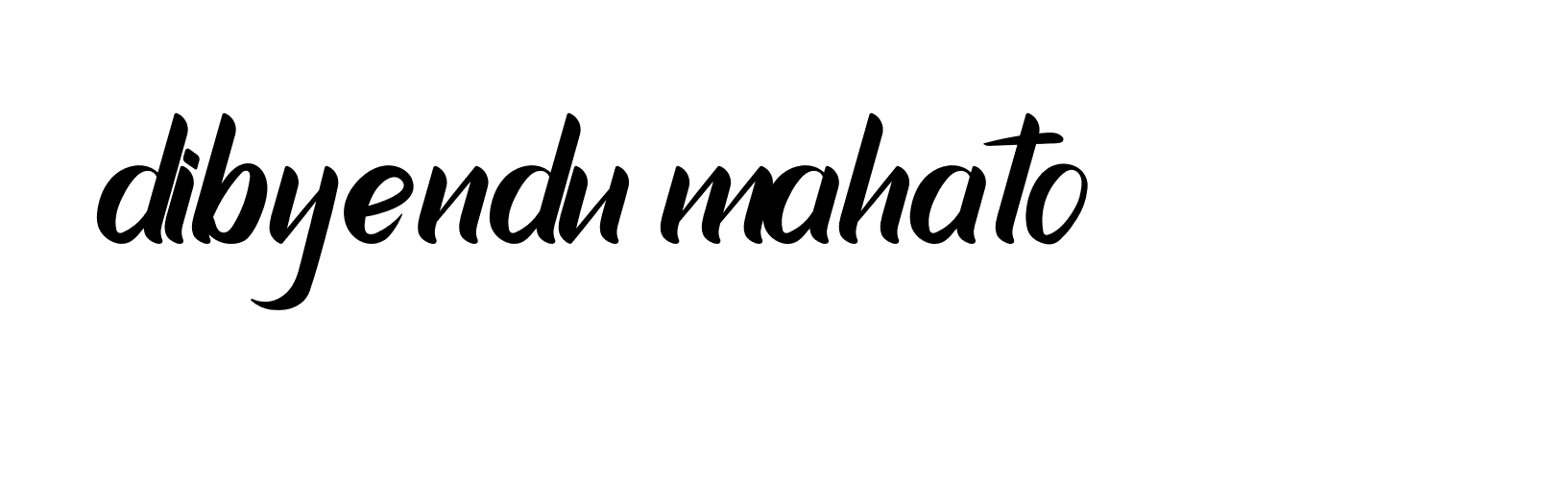 Signature of dibyendu-mahato