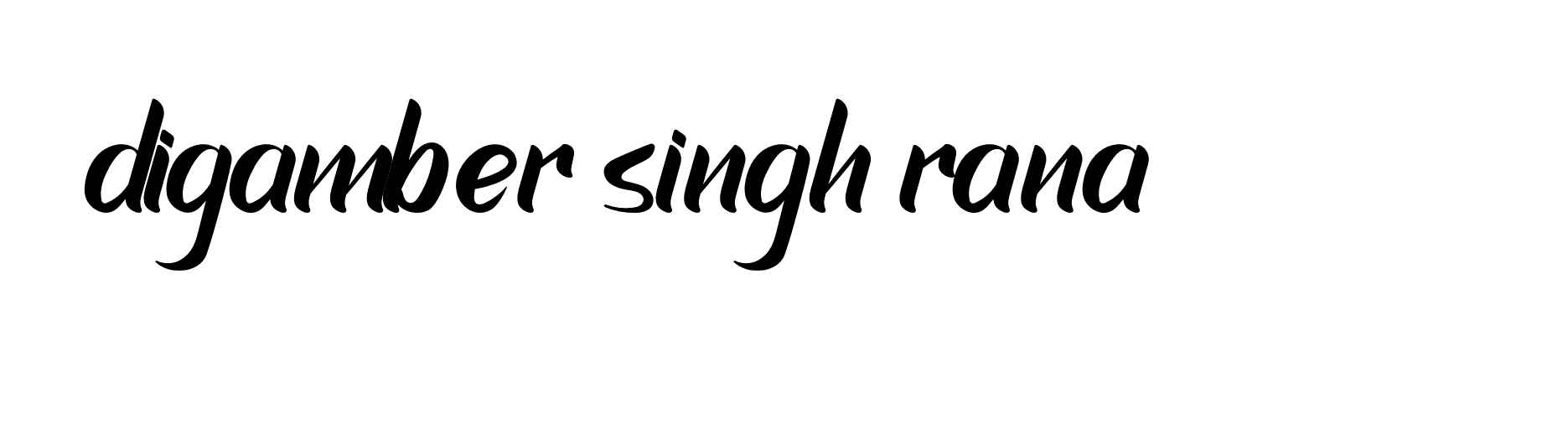 Signature of digamber-singh-rana