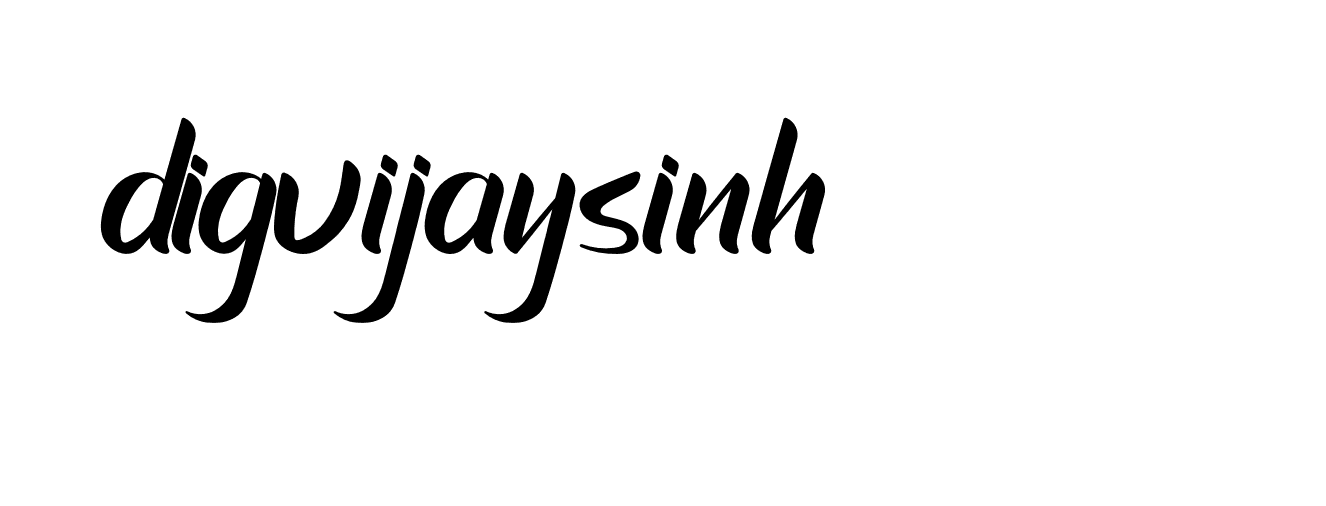 Signature of digvijaysinh