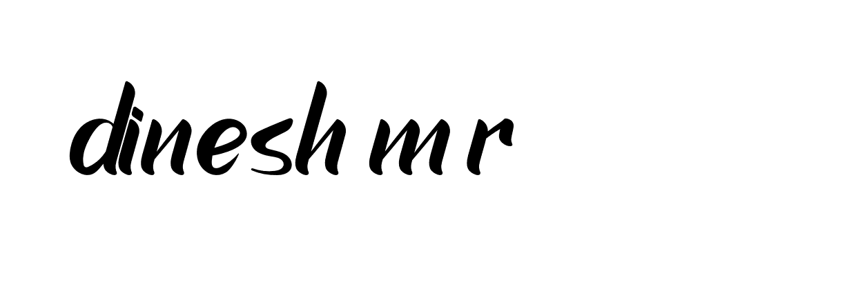 Signature of dinesh-m-r