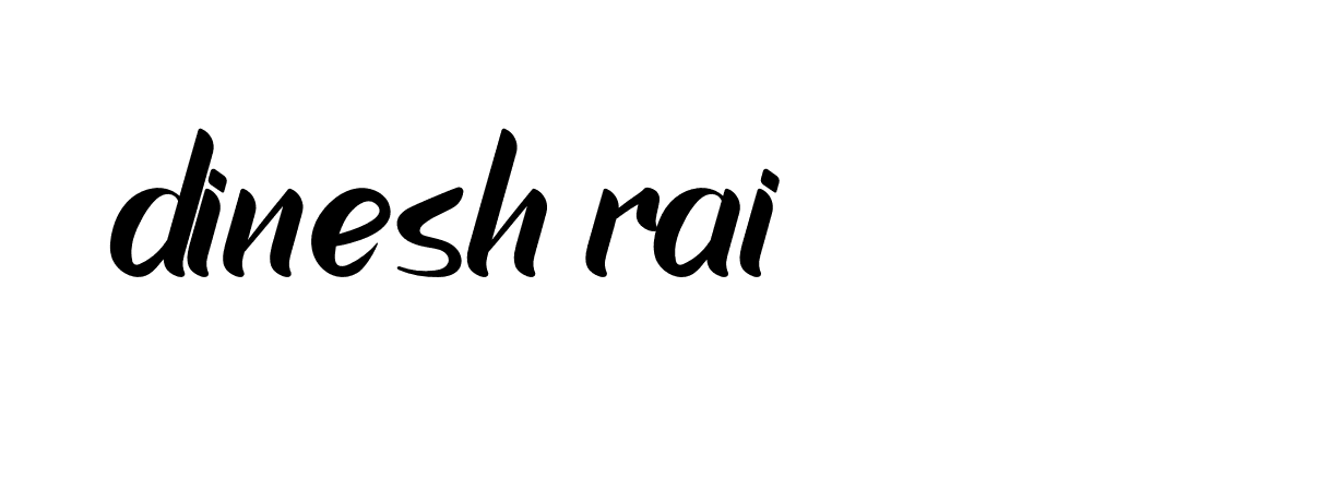 Signature of dinesh-rai