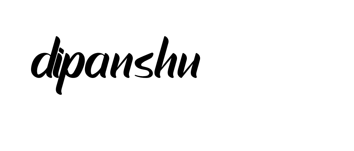 Signature of dipanshu