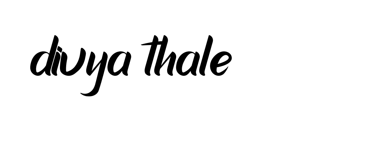 Signature of divya-thale