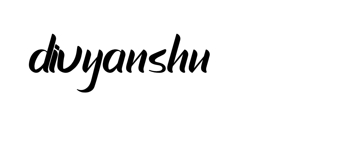 Signature of divyanshu-