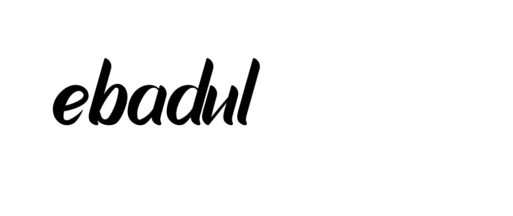 Signature of ebadul-