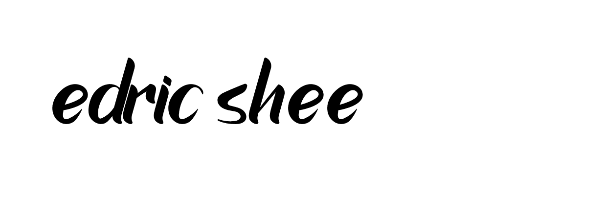 Signature of edric-shee