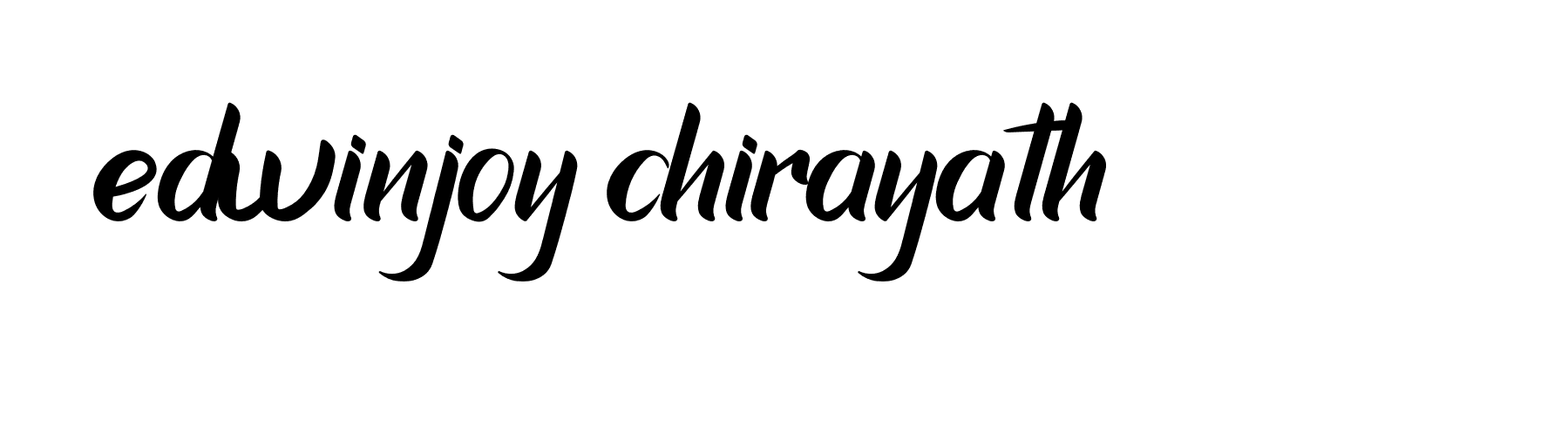 Signature of edwinjoy-chirayath-