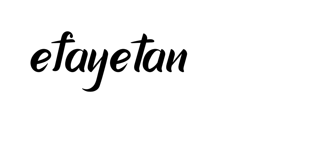 Signature of efayetan