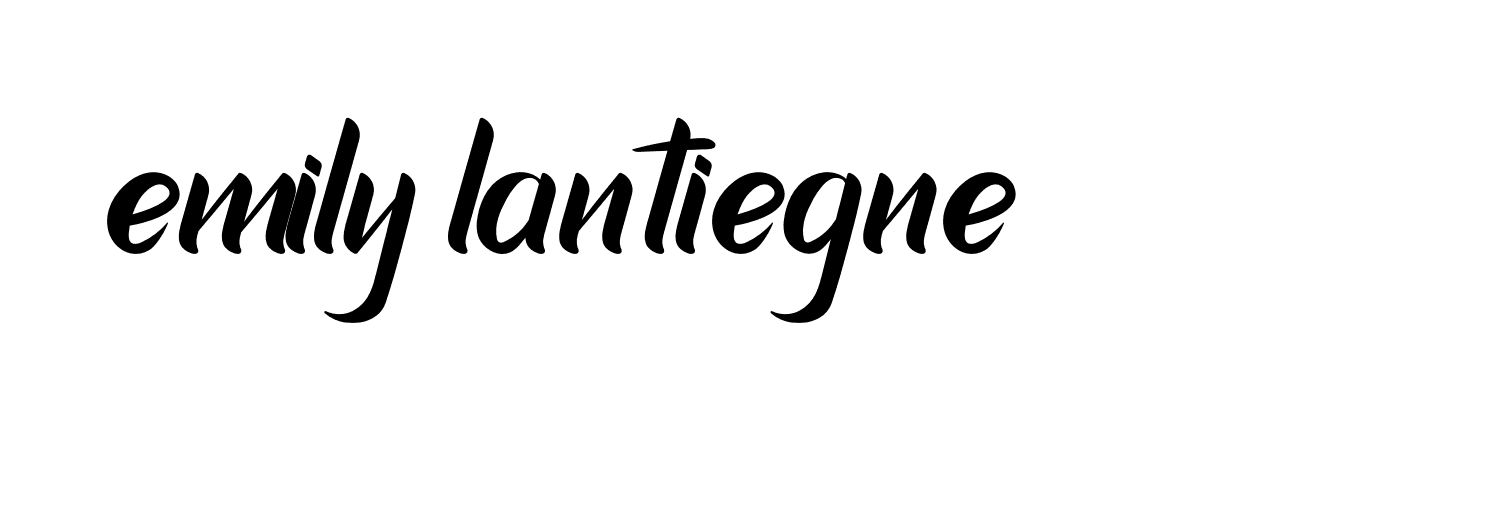 Signature of emily-lantiegne