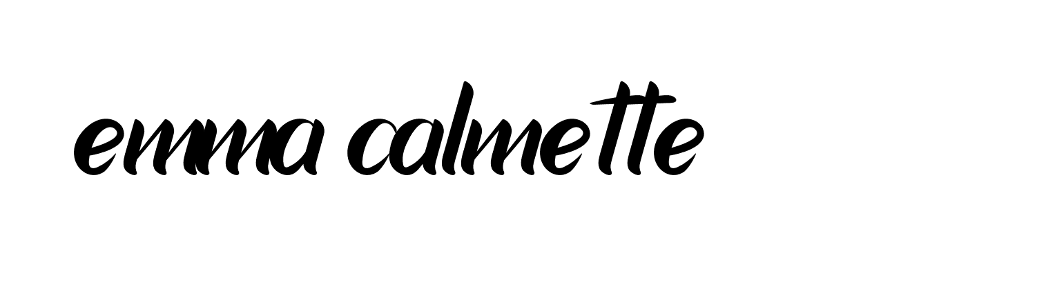 Signature of emma-calmette