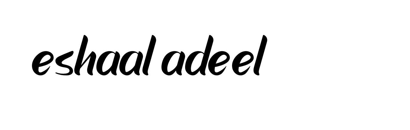 Signature of eshaal-adeel