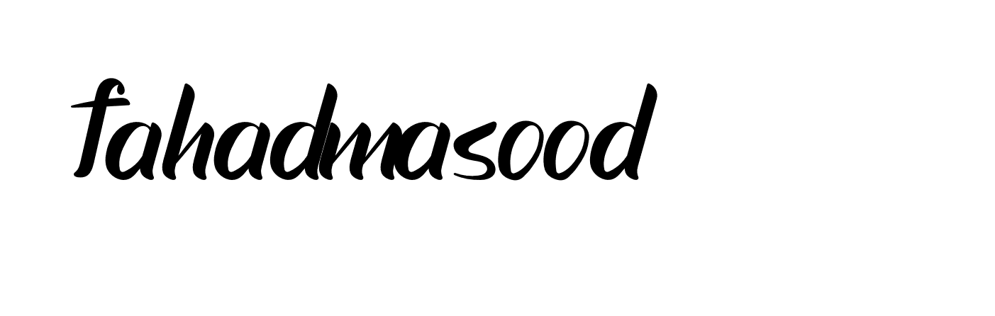 Signature of fahadmasood