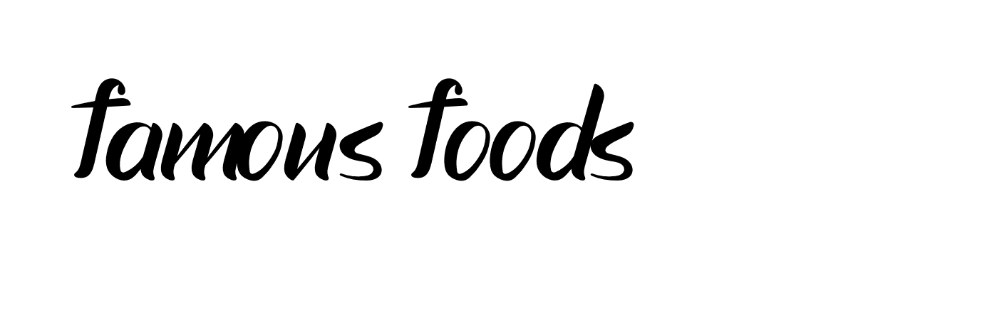 Signature of famous-foods