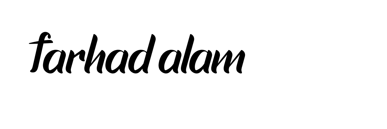 Signature of farhad-alam