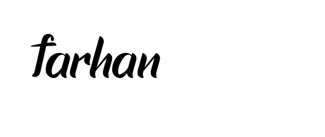 Signature of farhan-