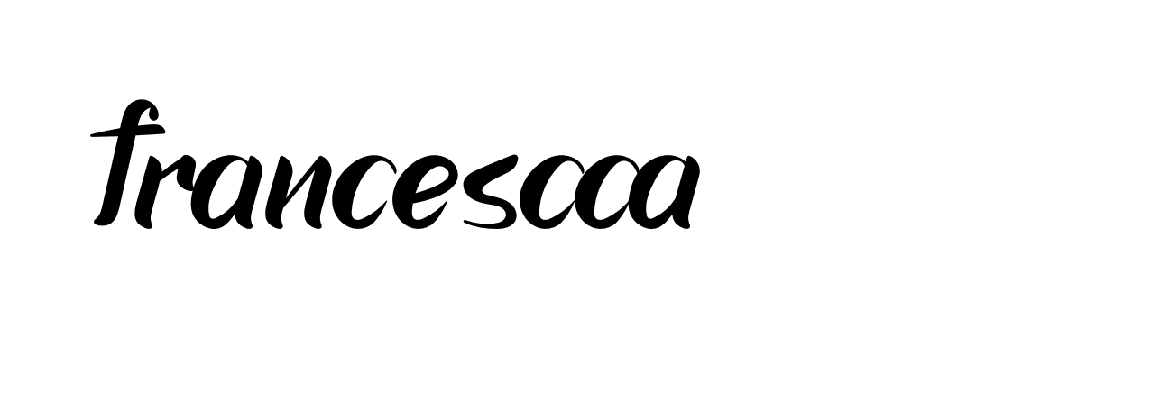 Signature of francescca