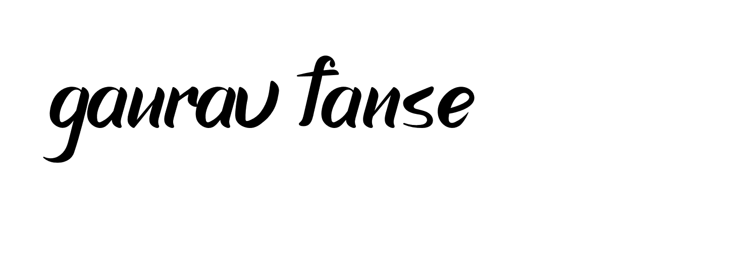 Signature of gaurav-fanse