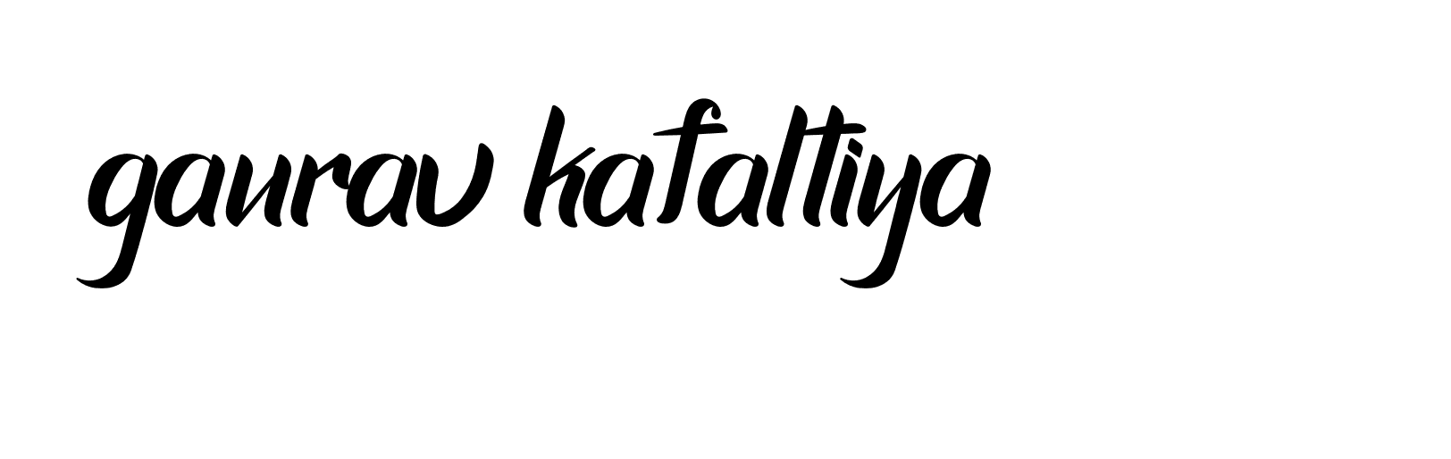 Signature of gaurav-kafaltiya