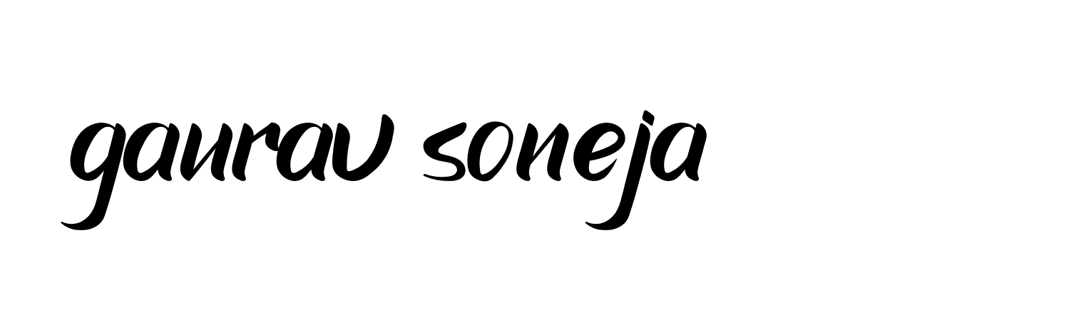 Signature of gaurav-soneja