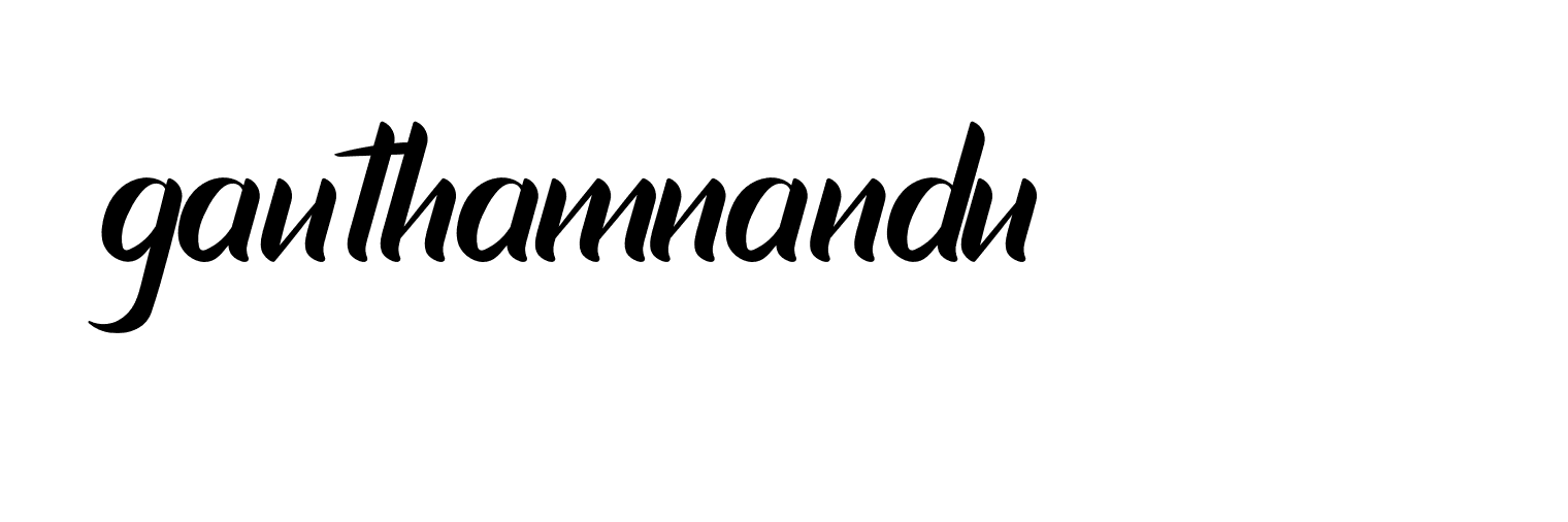 Signature of gauthamnandu