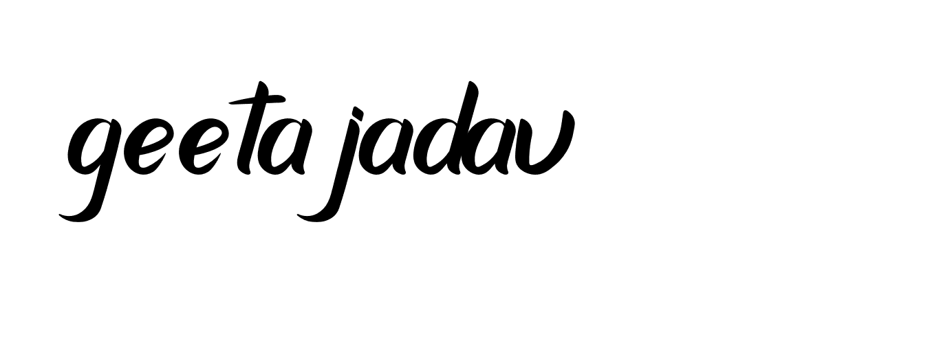 Signature of geeta-jadav