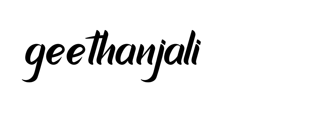 Signature of geethanjali