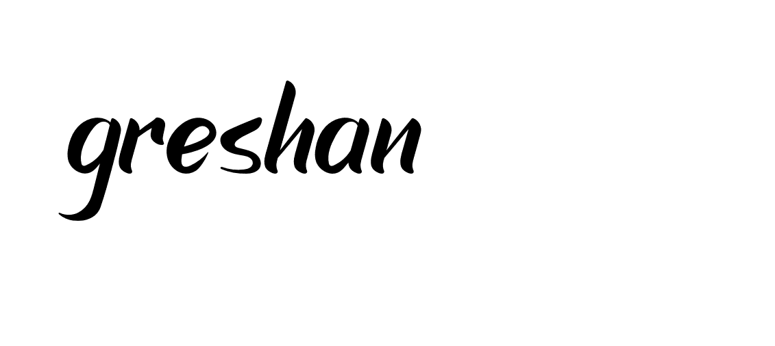 Signature of greshan