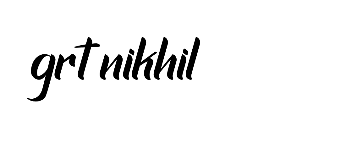 Signature of grt-nikhil