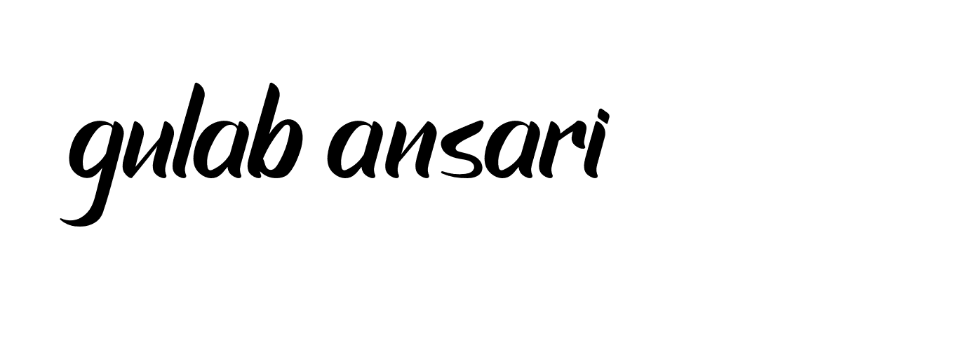 Signature of gulab-ansari