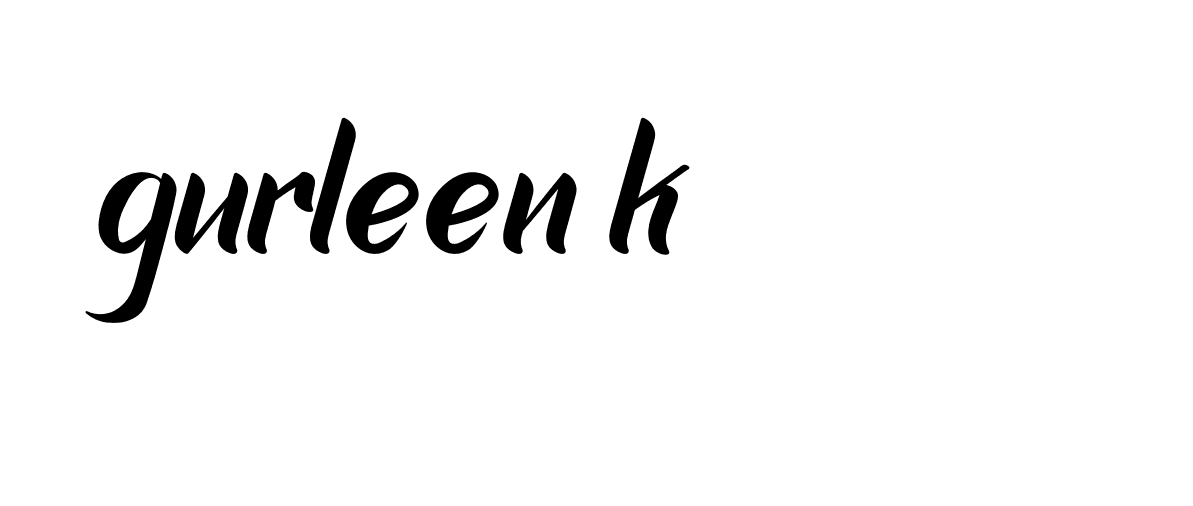 Signature of gurleen-k