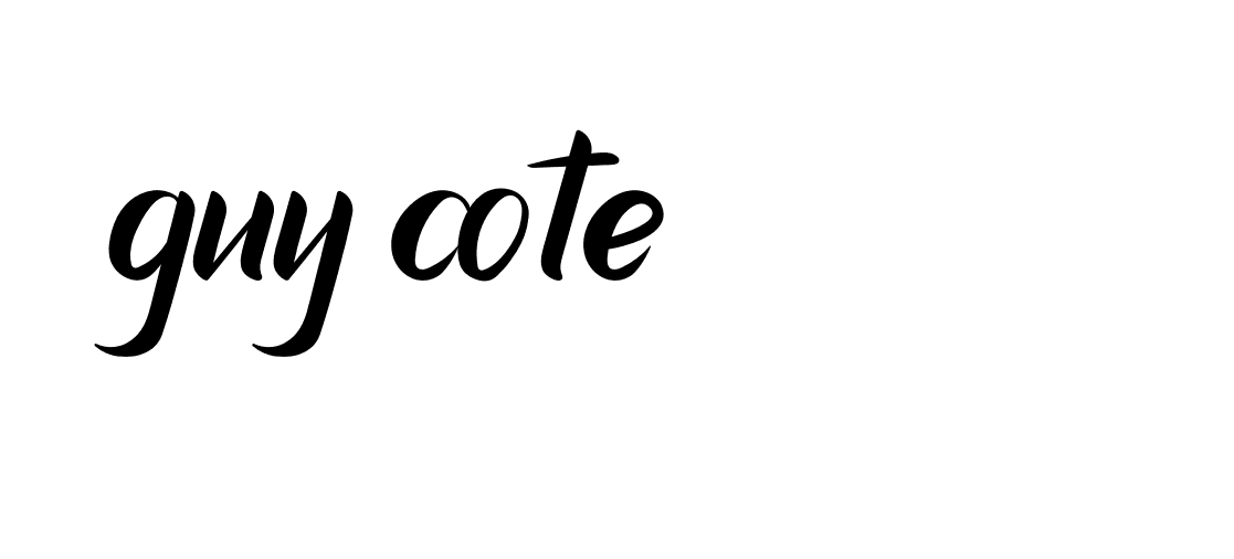 Signature of guy-cote