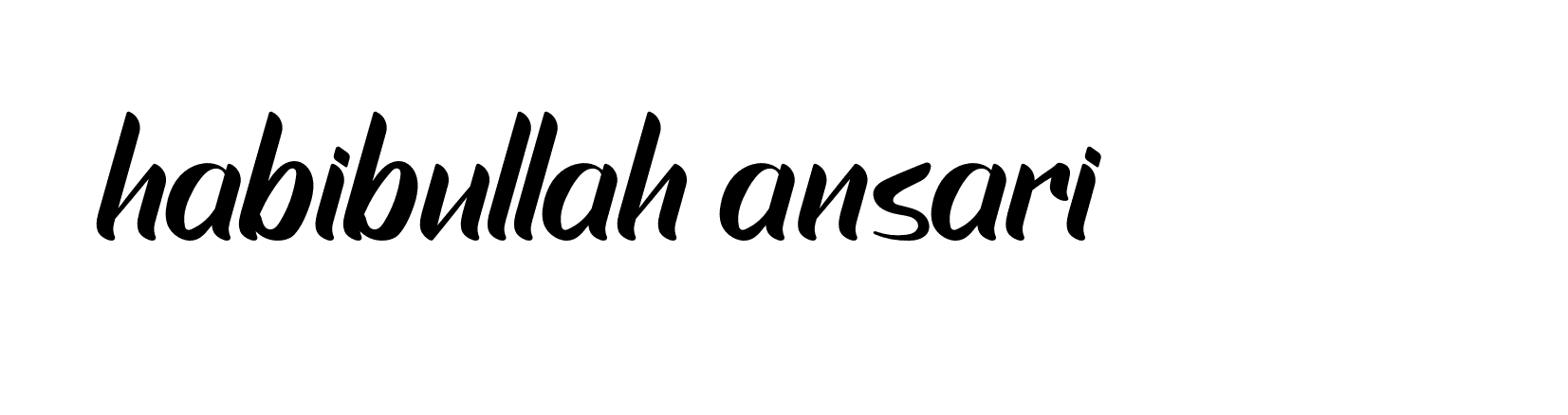 Signature of habibullah-ansari