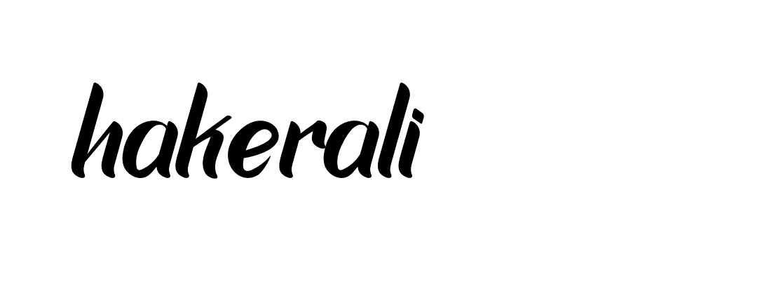 Signature of hakerali