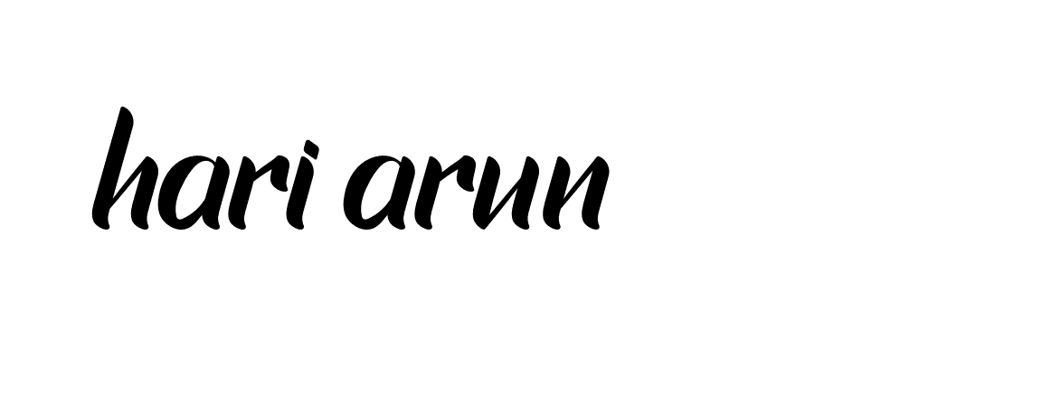 Signature of hari-arun