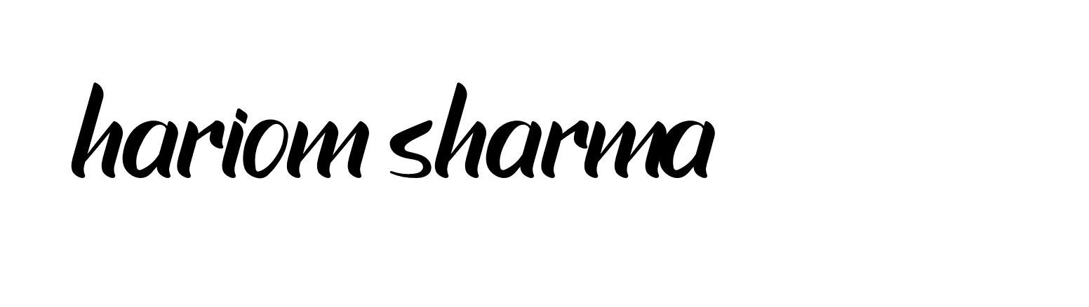 Signature of hariom-sharma-