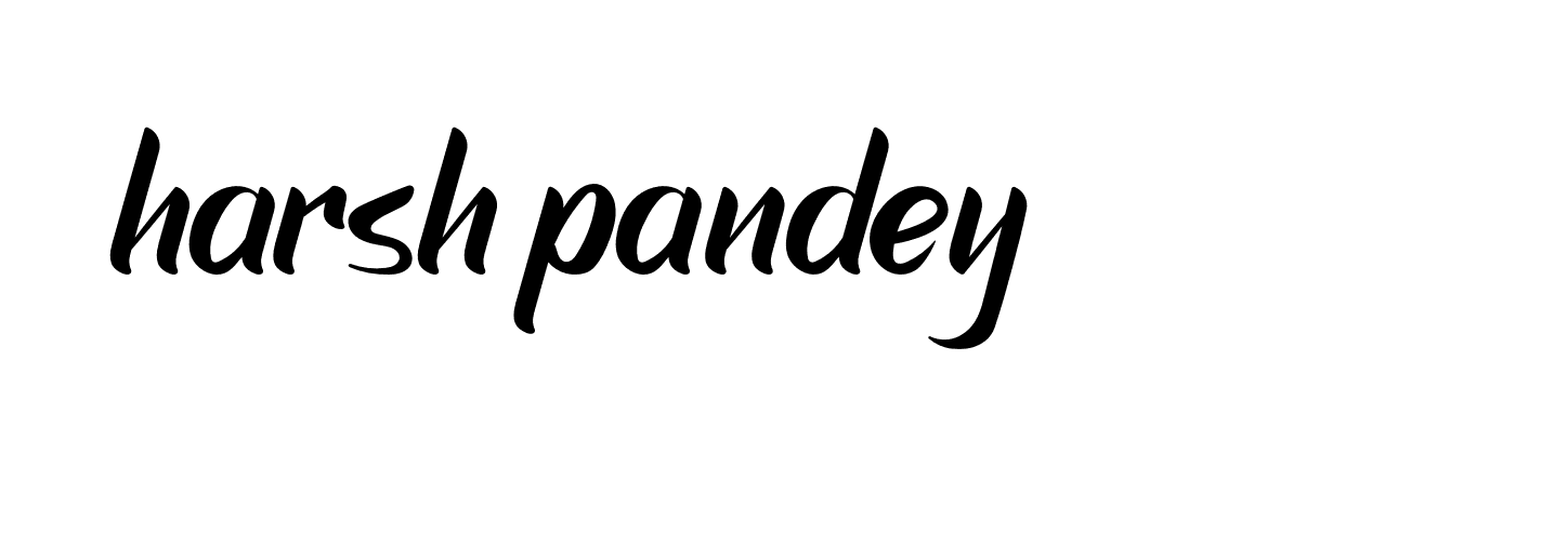 Signature of harsh-pandey