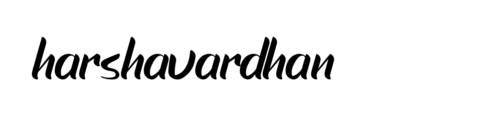 Signature of harshavardhan-