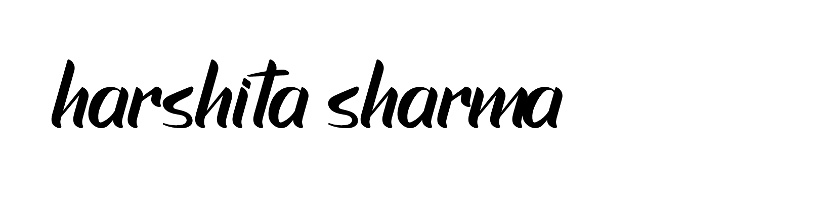 Signature of harshita-sharma