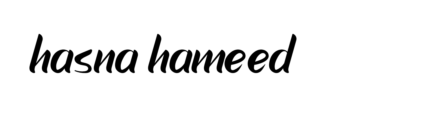 Signature of hasna-hameed