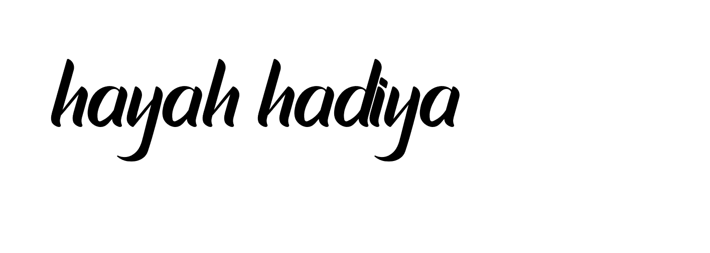 Signature of hayah-hadiya