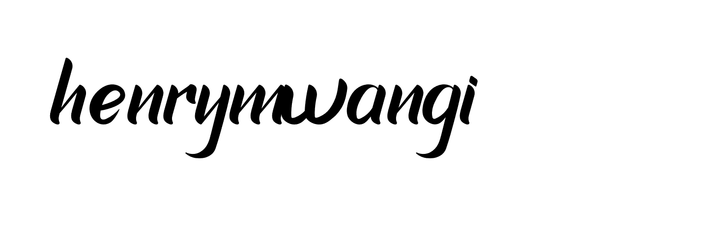 Signature of henrymwangi