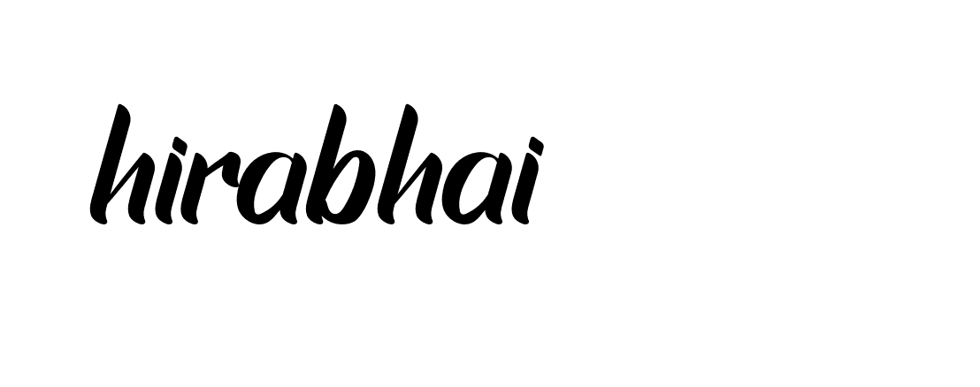 Signature of hirabhai