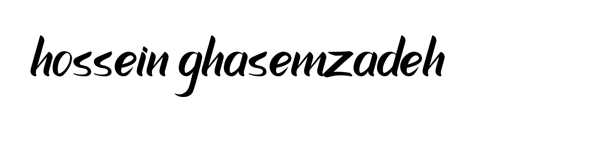 Signature of hossein-ghasemzadeh